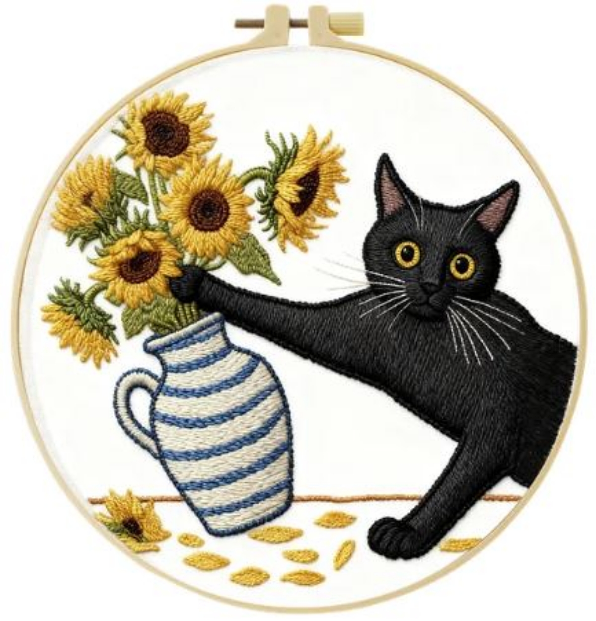 Cross Stitch Kits for Beginners | Mischievous Cat