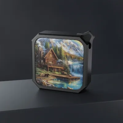 lakeside-cabin-outdoor-bluetooth-speaker-night.webp