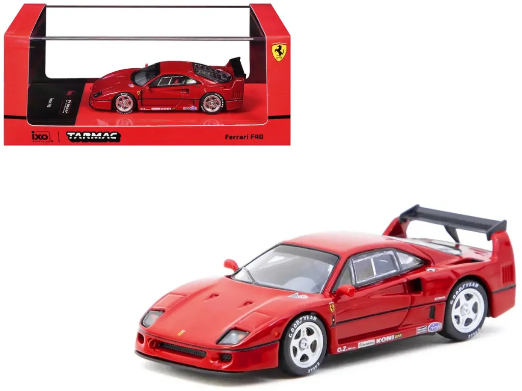 Ferrari F40 Red Road64 Series 1-64 Diecast Model Car by Tarmac Works.webp