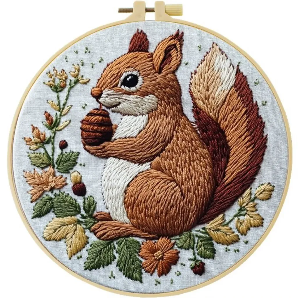 Cross Stitch Kits for Beginners | Squirrel (20cm)