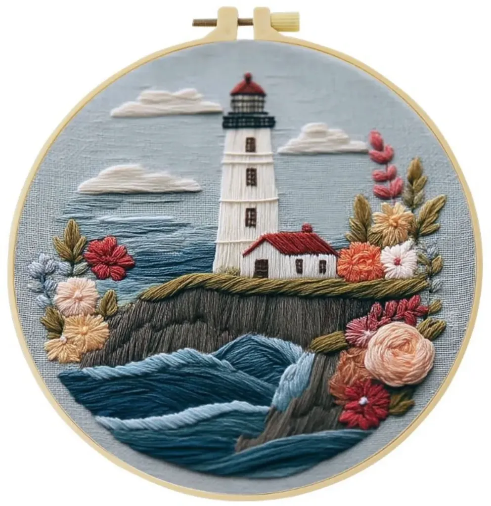Cross Stitch Kits for Beginners | Lighthouse (20cm)