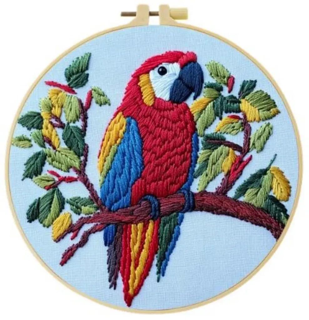 Cross Stitch Kits for Beginners | Parrot (20cm)