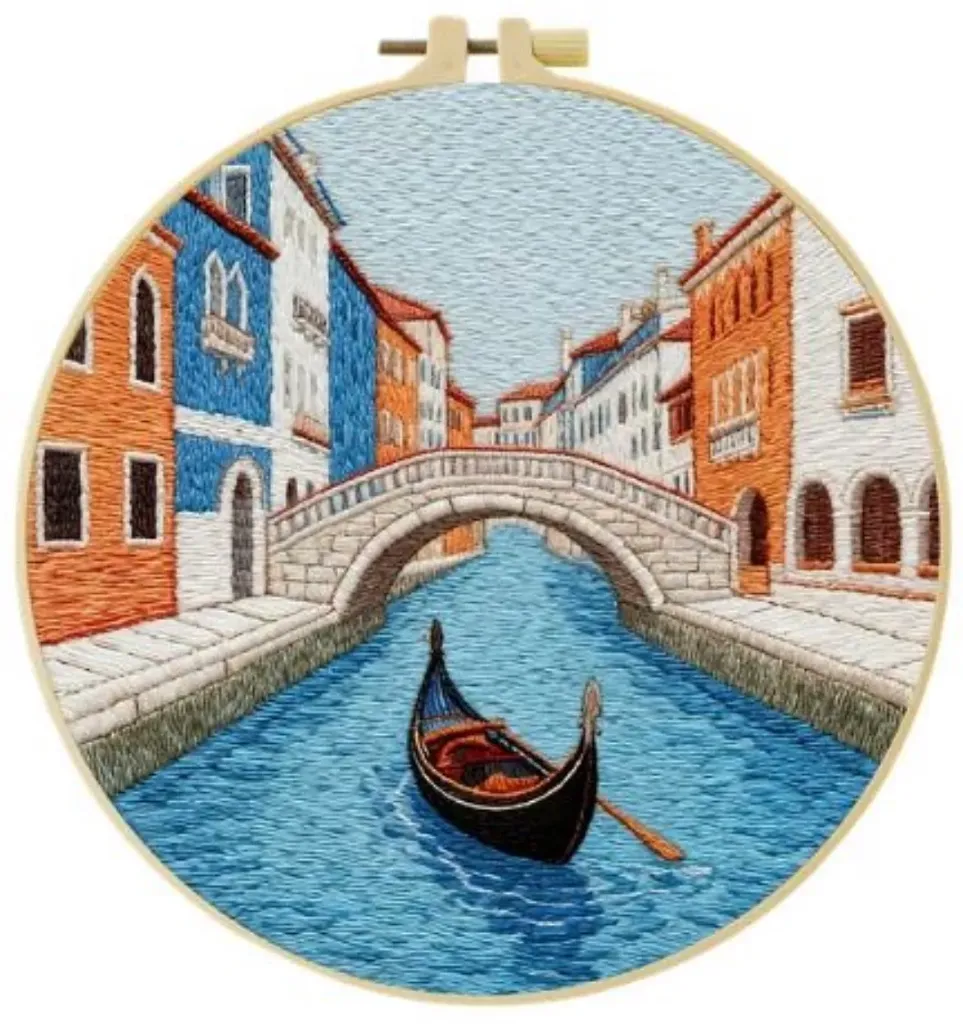 [A-SBS-CSBEGIN-Venice-20] Cross Stitch Kits for Beginners | Venice (20cm)