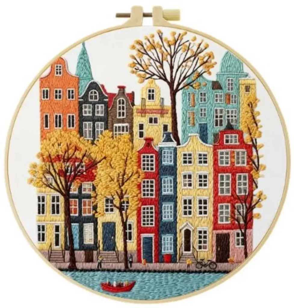 [A-SBS-CSBEGIN-CityScape-20] Cross Stitch Kits for Beginners | Cityscape (20cm)