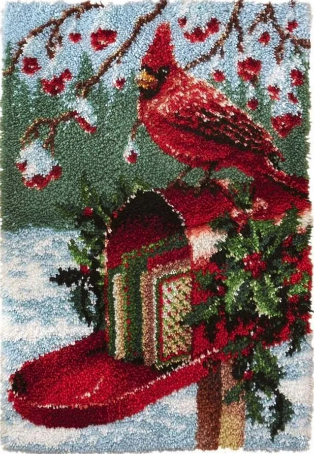 Rug Making Latch Hooking Kit | Holiday Mail Box (102x69cm)