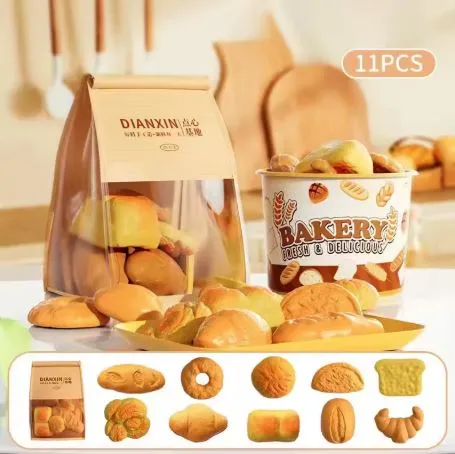 [A-TTS-Bread-11pce] Children's Pretend Kitchen Activity Toys | Bread Set (11 piece)