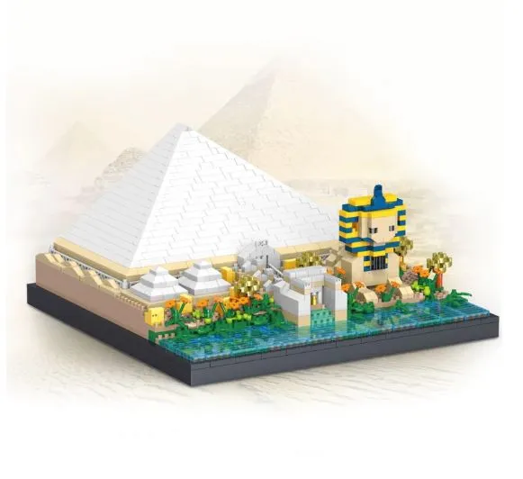 [BAR-MiniPyramid-box] Mini Micro Unique Building Blocks | Pyramid