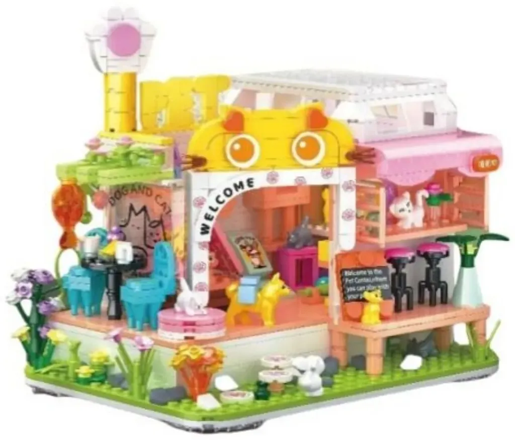 Mini Micro Unique Building Blocks | Cat House