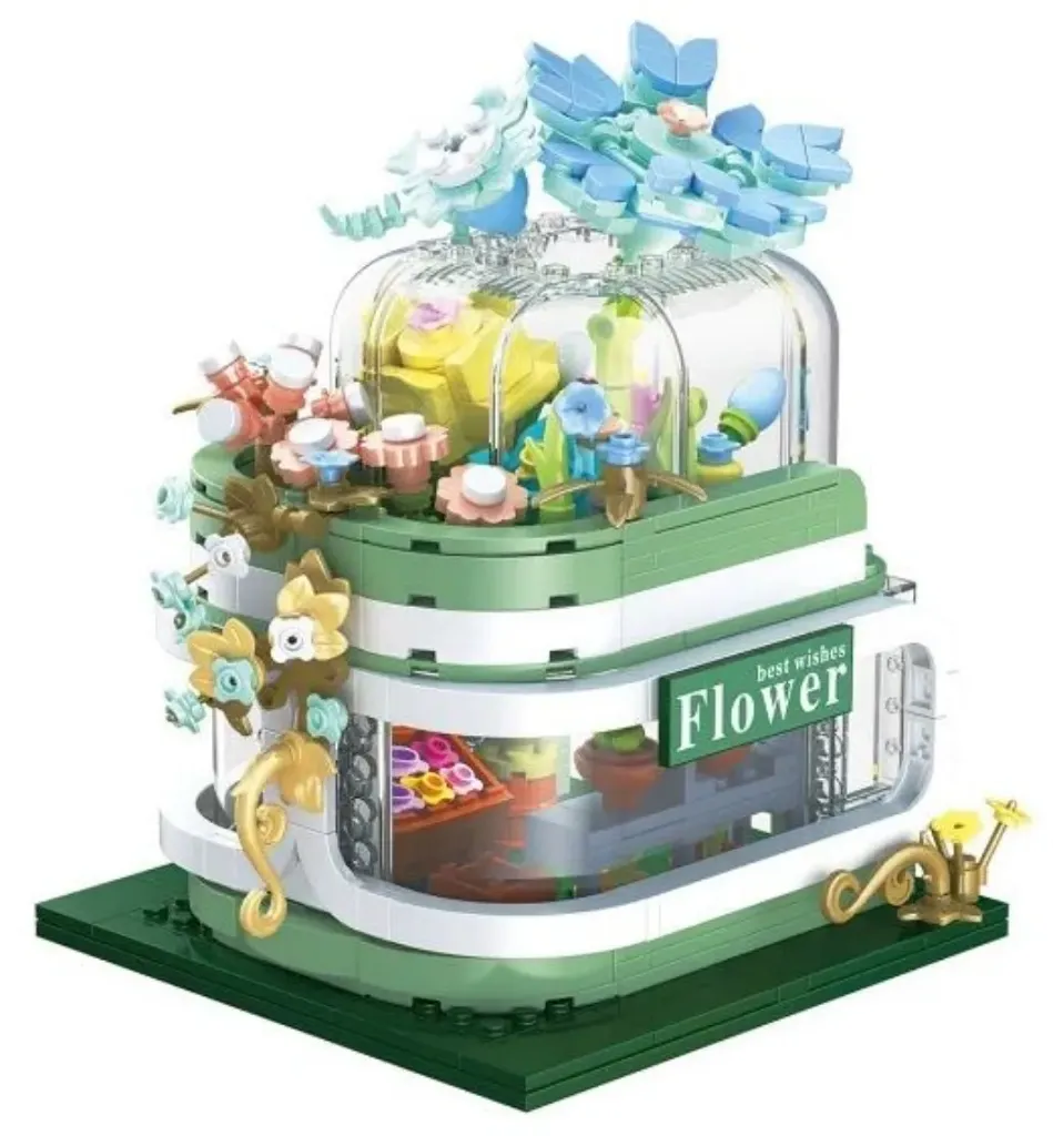 Mini Micro Unique Building Blocks | Flower Shop