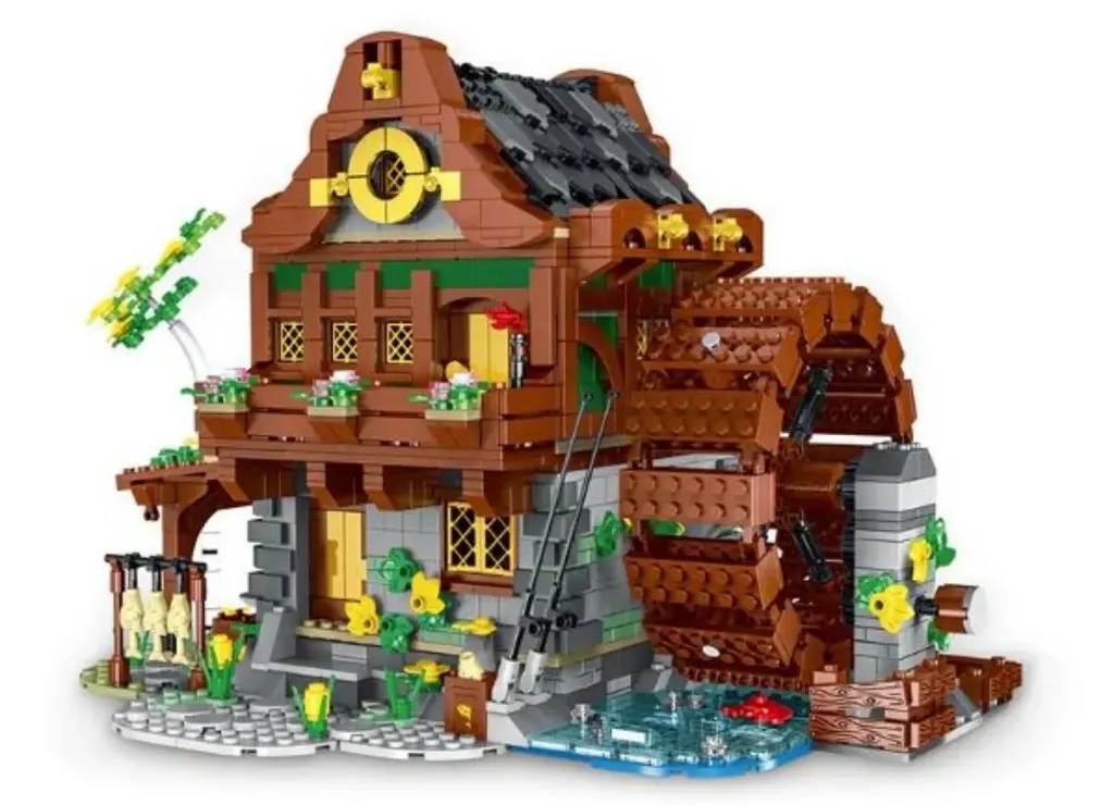 Medieval Water Mill | Unique No-Name Building Blocks