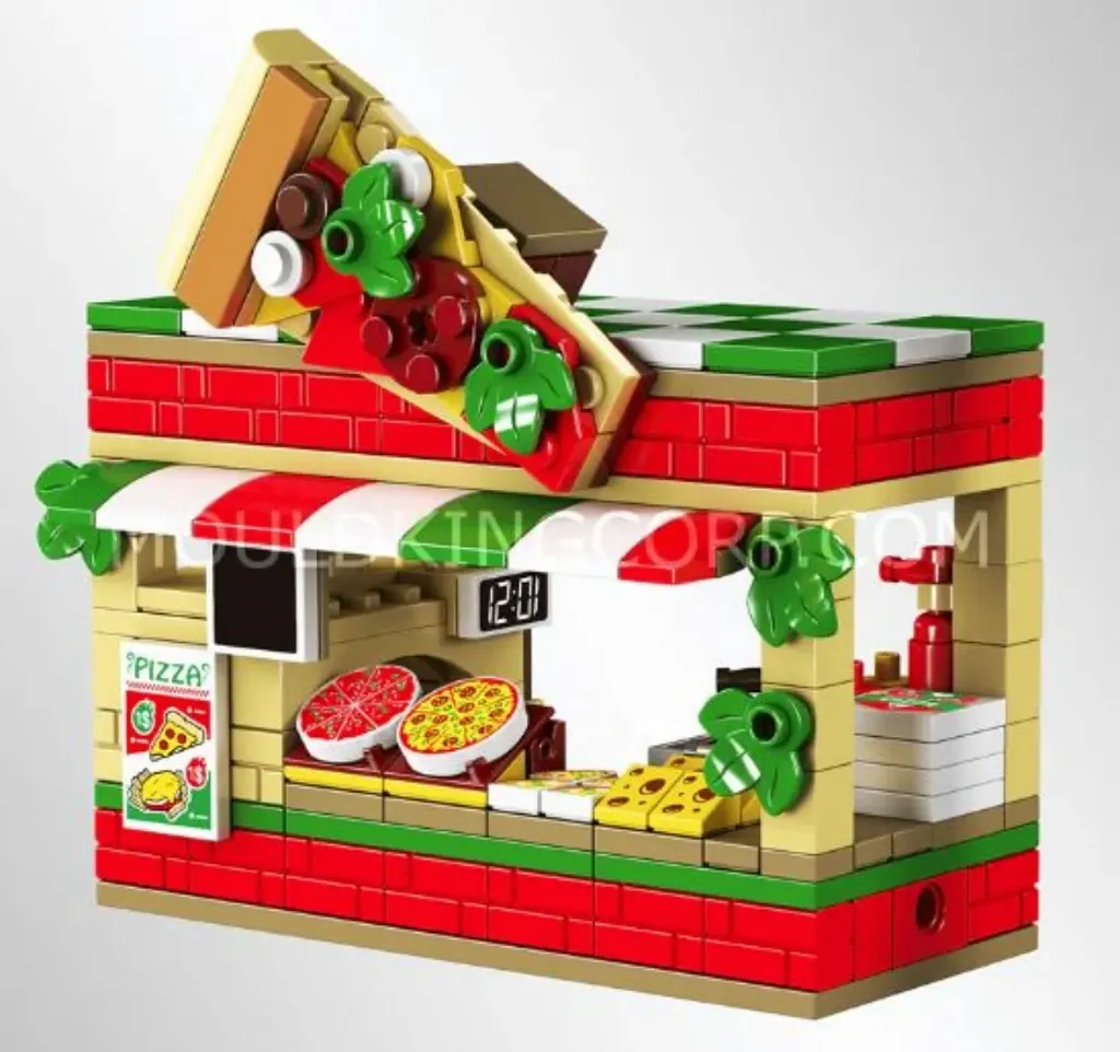 Mini Pizza Store | Unique Building Blocks