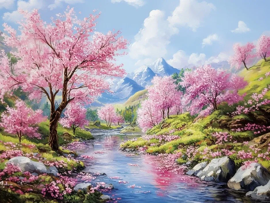 Mountain Scenery Puzzle (2000 pieces 100x70cm)