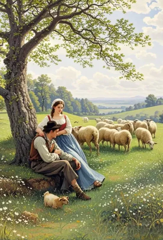 Herding Sheep (2000 pieces 100x70cm)