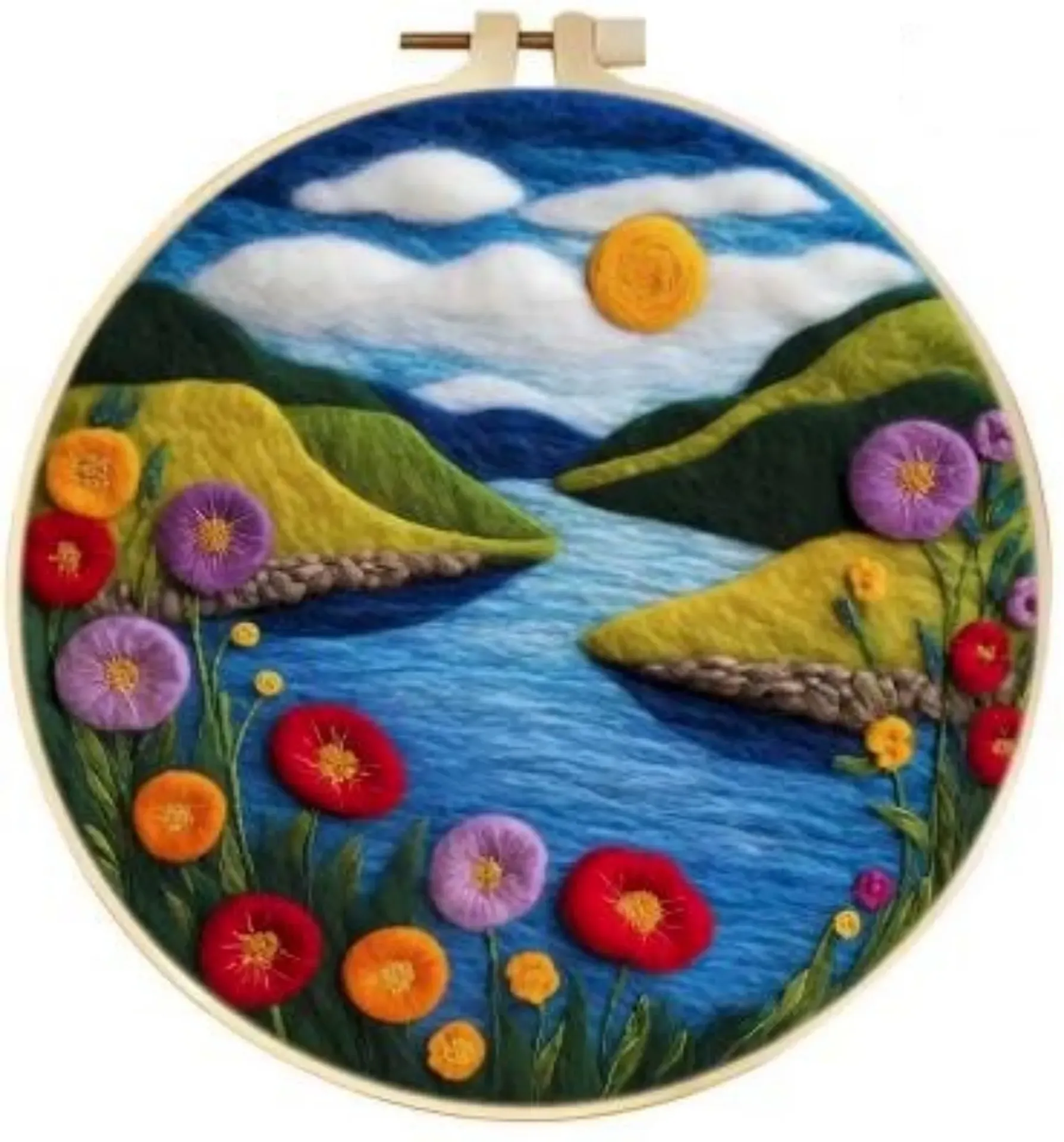 Wool Felting Kit for Beginners | River Valley (20cm with Frame)